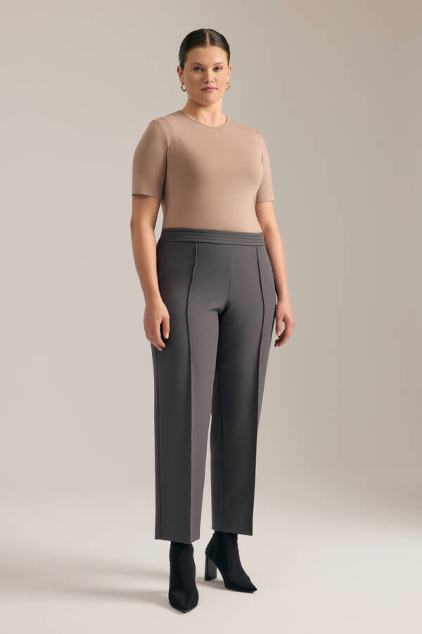 Antrasit Kemeri Pile Detaylı Pantolon - Aker (1)