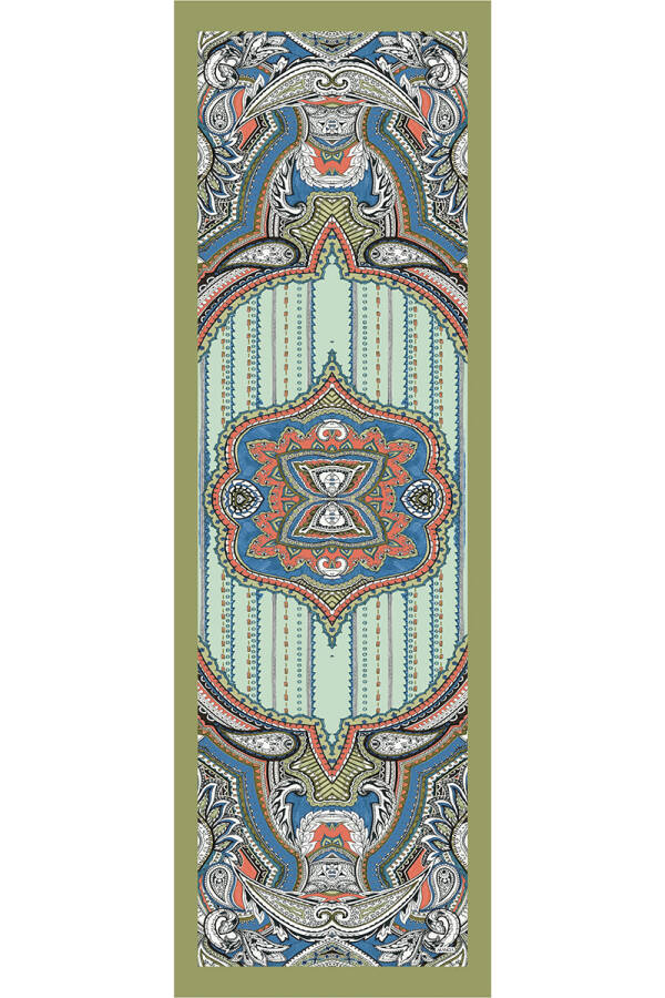 Yağ Yeşili 70X200 Floş Şal - ARANCIA