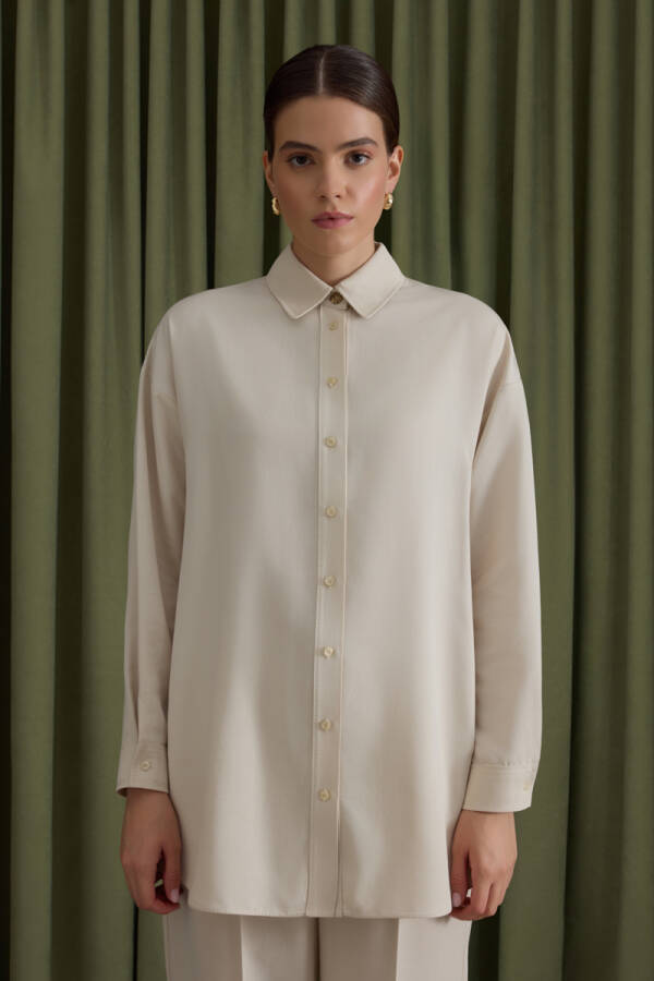 Taş Tencel Tunik - Aker