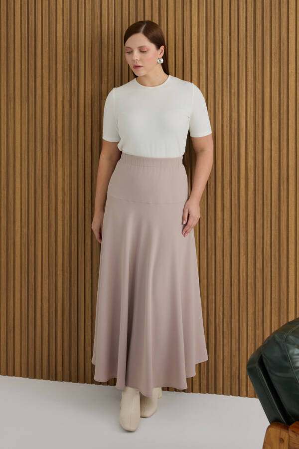 Vizon Beli Lastikli Etek - Aker (1)